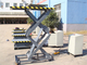 1T,2THydraulic Scissor Lift Platform With Safety Toe Guard For Unloading Goods From Truck