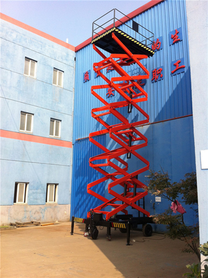 12M Over Height Protected Device Electric Aerial Hydraulic Portable Scissor Lift Table