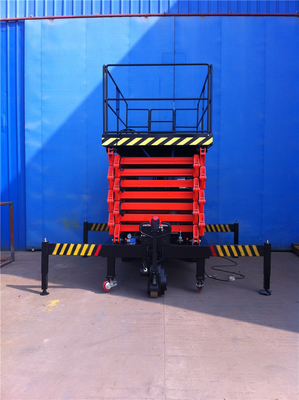 12M Over Height Protected Device Electric Aerial Hydraulic Portable Scissor Lift Table