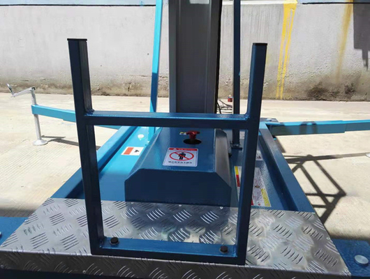 AC220V 50HZ Voltage Electric Hydraulic Mast Aluminum Alloy Mobile Aerial Platform
