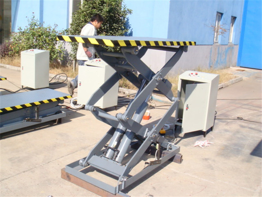 1T,2THydraulic Scissor Lift Platform With Safety Toe Guard For Unloading Goods From Truck