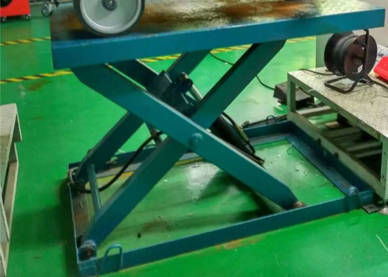 Зеленые одиночные Scissor подъем, таблица гидравлического подъема с моторизованным поднимаясь размером таблицы 1500mm*1500mm